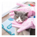 Guantes Silicona X2 Esponja Lavaplato Mascota Cocina Moderno - Imagen 3