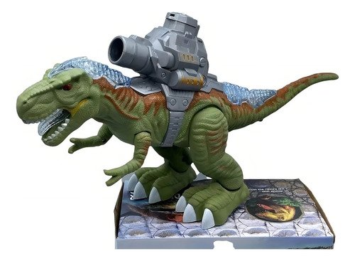Robot Dinosaurio Juguete Dym Dp11 Verde Con Luz Tira Pelotas