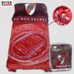 Frazada Manta River Boca Original Luminosa 1 Plaza Y Media - Imagen 11