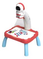 Mesa Didactica Con Proyector Dibujo Infantil Fibras Colorear Color Astronauta