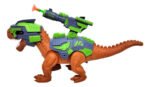 Dinosaurio Con Lanza Dardos Camina Luz Y Sonido ELG 54340 Color Dino Marron - Imagen 3