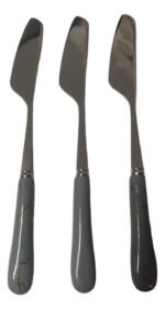 Cuchillo X3 Para Untar Deco Mango Ceramica 15cm - Imagen 2