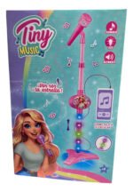 Microfono Infantil De Pie Con Luces Tiny Sebigus Color Rosa Chicle - Imagen 4