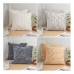 Almohadon Entre Línea Felpa Nordico Decorativo 45x45cm - Imagen 4