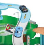 Juguete Pista Autos Mochila Policia Bombero Construccion Color Verde - Imagen 3