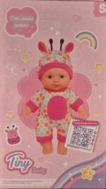 Juguete Muñeca Bebote Tiny Disfraz Jirafa 22cm Articulada - Imagen 2