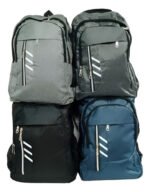 Mochila Clasica Estilo Escolar 46x31x14 Reforzada Urbana Color Negro Diseño De La Tela Liso - Imagen 2