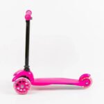 Monopatín 3 Ruedas Infantil Niños Freno Luz Colores Color Rosa - Imagen 2