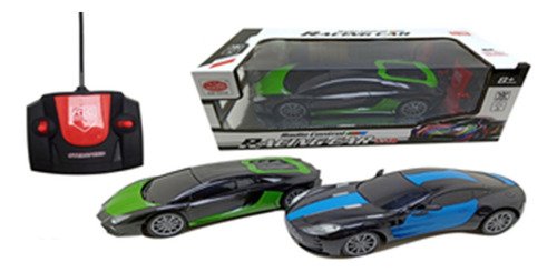 Juguete Auto Radio Control Remoto Luz Babymovil Color Azul