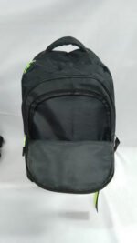 Mochila Clasica Cierres 52x33x14 Reforzada Escolar Urbana Color Negro Diseño De La Tela Liso - Imagen 4