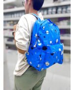 Mochila Infantil Zaki Kawaii Celeste Poliéster Viaje Con Cartuchera - Imagen 3