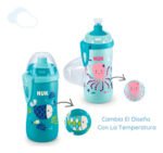 Vaso Antiderrame Junior Cup Cambio Color Nuk Color Azul Pez - Imagen 6