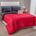 Acolchado Blanco París 2 1/2 Liso Reversible Doble Faz - Imagen 15