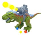 Robot Dinosaurio Juguete Dym Dp11 Verde Con Luz Tira Pelotas - Imagen 3