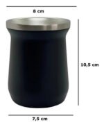 Mate Clasico Acero Inoxidable Doble Pared Termico Premium - Imagen 6