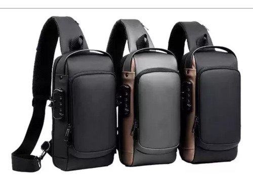Mochila Bolso Cruzado Bandolera Antirrobo Impermeable
