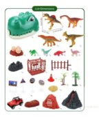 Juguete Set Cabeza Dinosaurios Accesorios Con Correa - Imagen 5