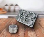 Especieros Condimenteros Imantados X6 Magneticos Color Plateado - Imagen 5