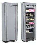 Botinero Organizador De Botas Zapatos 9 Estantes Color Gris - Imagen 4