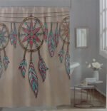 Cortina Baño Estampada Premium Quality 180x180 Con Ganchos - Imagen 53