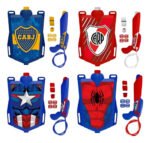 Mochila Pistola Lanza Agua Spiderman Cap America Boca River