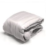 Acolchado Blanco París 2 1/2 Liso Reversible Doble Faz - Imagen 7