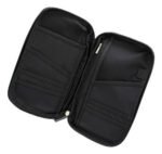 Porta Documentos Organizador De Viaje Neceser Color Negro Diseño De La Tela Liso - Imagen 3