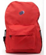 Mochila Escolar Urbana Reforzada Zaki Rojo 40x28x10 Poliester Bolsillos Liso - Imagen 2