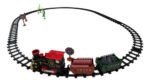Super Tren Clásico A Vapor Con Luz Y Sonido Locomotora A Pilas Con Vías 105×75 Cm, Accesorios, Señales Y Vagones Set De Juego 24 Piezas - Imagen 2