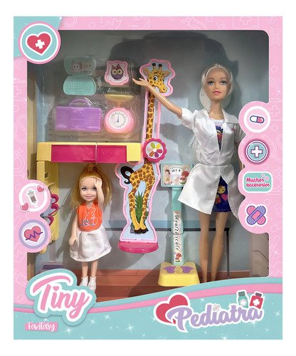 Muñeca Articulada Tiny Medica Pediatra Juguete Niñas Nenas