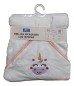 Toallón Con Capucha City Blanco Bebés 80x80cm Babymovil - Imagen 12