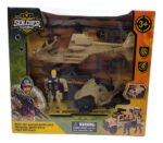 Juguete Set Soldado Guerra Moto Tanque Avion Helicoptero