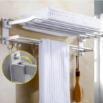 Toallero Repisa Barral Organizador De Baño Con Ganchos - Imagen 3