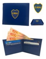 Boca Juniors Bil-bj Billetera De Cuero Color Azul