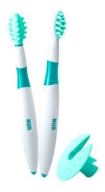 Set Cepillo Dental Bebe Cerdas Suaves 6m+ Nuk Babymovil - Imagen 2