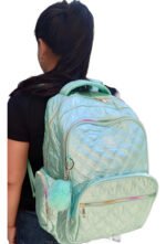 Mochila Escolar Urbana Puffer Nena Infantil Tornasolada - Imagen 6