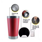 Vaso Térmico 500ml Acero Inoxidable Abridor Cerveza Chopera - Imagen 5