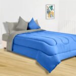 Acolchado Blanco París 2 1/2 Liso Reversible Doble Faz