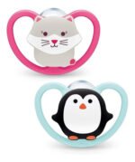 Set 2 Chupetes Bebe Space Nuk 0-6m 6-18m 18-36m Babymovil - Imagen 3