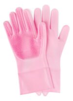 Guantes Silicona X2 Esponja Lavaplato Mascota Cocina Moderno