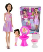Juguete Muñeca Kiara Niñera Con Baño Accesorios Babymovil