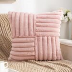 Funda Almohadon Pelo Corto Felpa Nordico Decorativo 45x45cm - Imagen 6