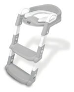 Asiento Reductor Inodoro Bebé Ok Baby Gris Con Escalera Antideslizante - Imagen 2