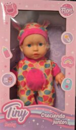 Juguete Muñeca Bebote Tiny Disfraz Jirafa 22cm Articulada