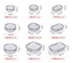 X3 Taper Hermetico Vidrio Microondas Horno Freezer Color Redondo - Imagen 4