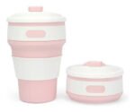 Vaso Plegable Jarro Térmico Mug Silicona Involcable Agarre