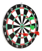 Juego De Dardos Tiro Al Blanco Tablero Reversible - Imagen 5