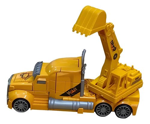 Juguete Auto Transformers Sonidos Luz Bombero Excavadora