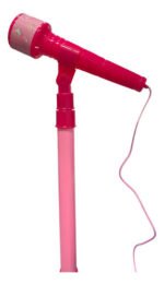 Microfono Infantil De Pie Con Luces Tiny Sebigus Color Rosa Chicle - Imagen 3