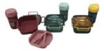 Set Lunchera Hermético Con Divisiones Vianda Escolar Vaso - Imagen 10
